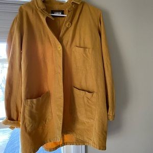reformation chore coat - yellow
